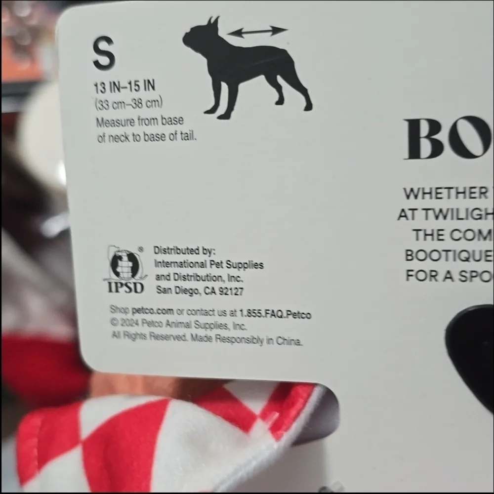 Bootique Dog Hamburger Costume with Red Checkered Pattern Sz S Nwt - Picture 5 of 6